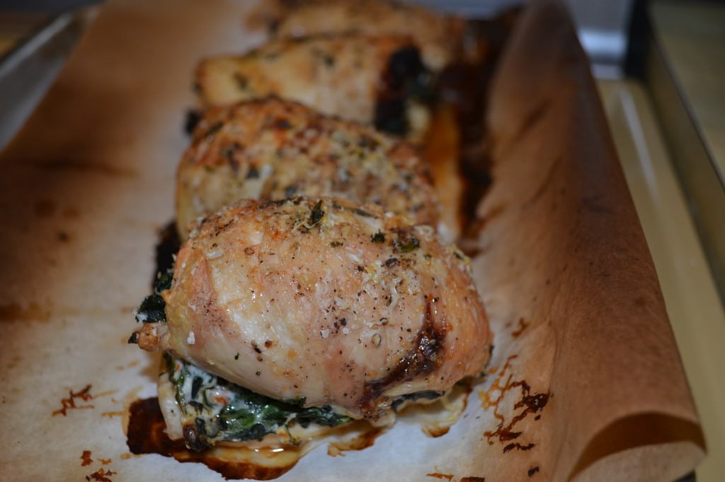 Chicken Roulades With Spinach, Feta And Sun Dried Tomatoes | Delish D'Lites