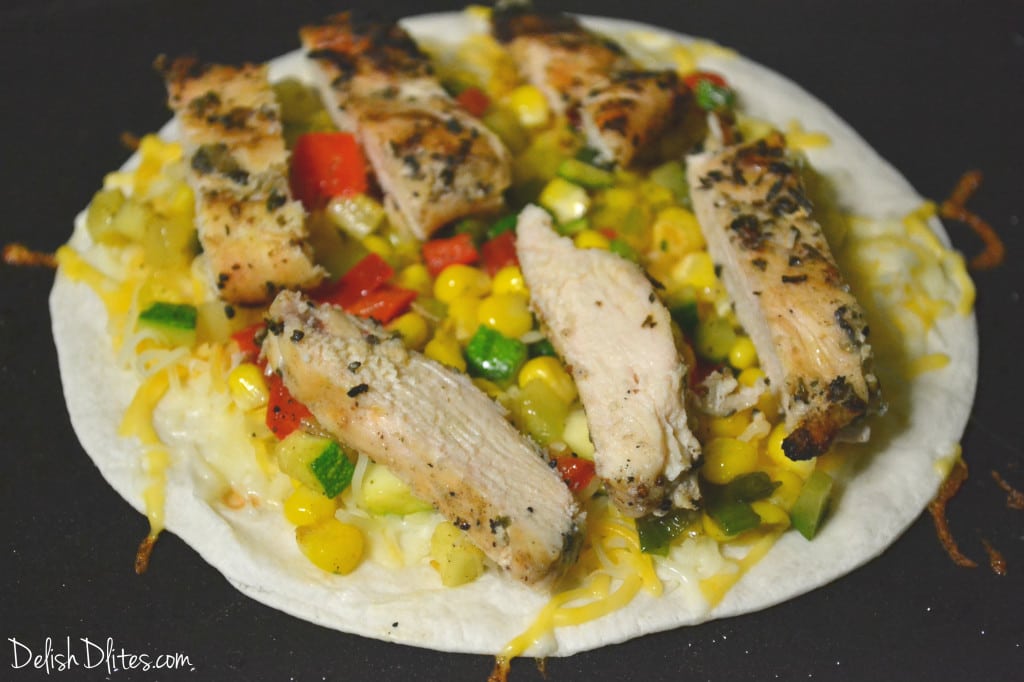 Chicken and Veggie Quesadillas | Delish D'Lites