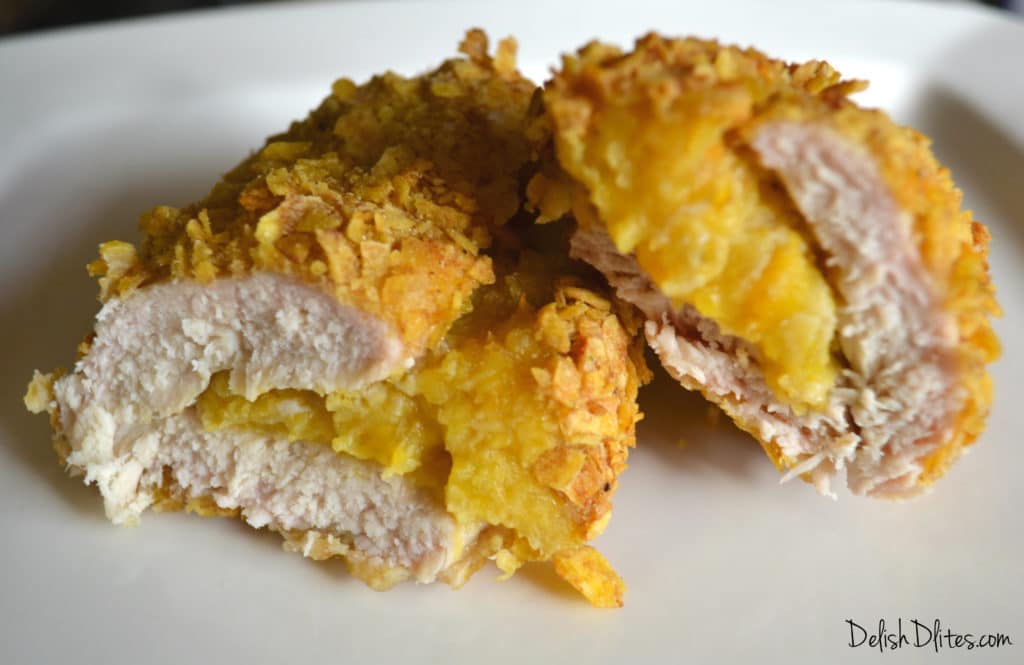 Plantain Crusted Stuffed Chicken Breasts | Delish D'Lites