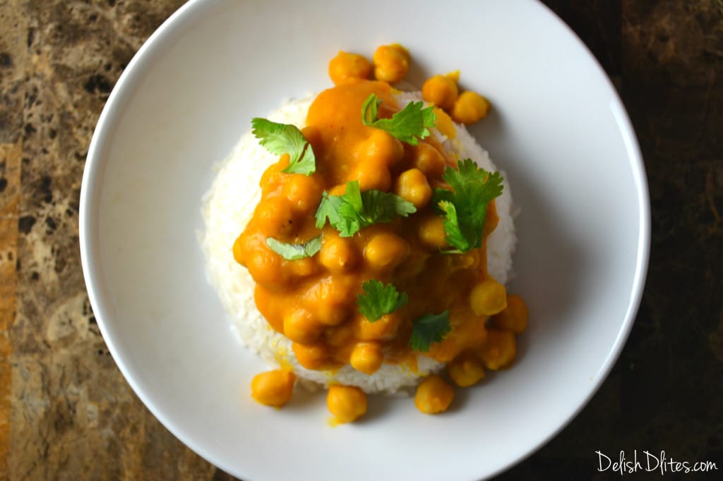 Kabocha Squash and Chickpea Curry | Delish D'Lites