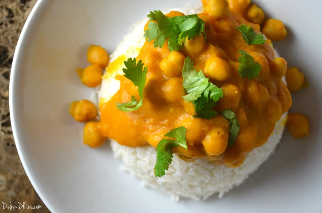 Kabocha Squash and Chickpea Curry | Delish D'Lites