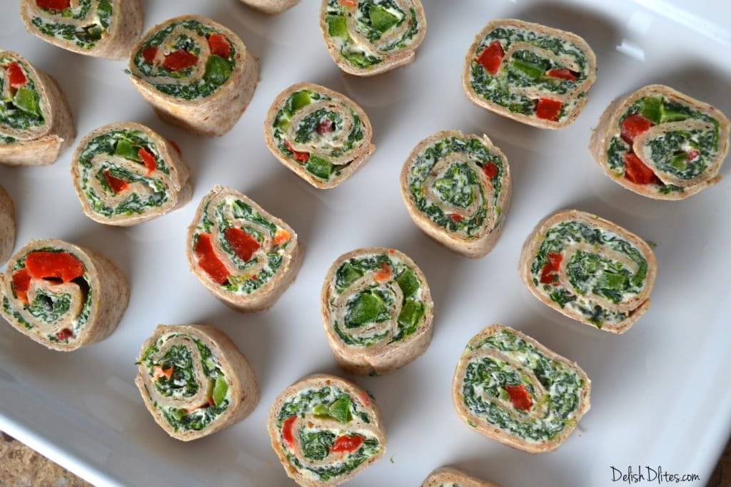 Spinach Dip Roll Ups