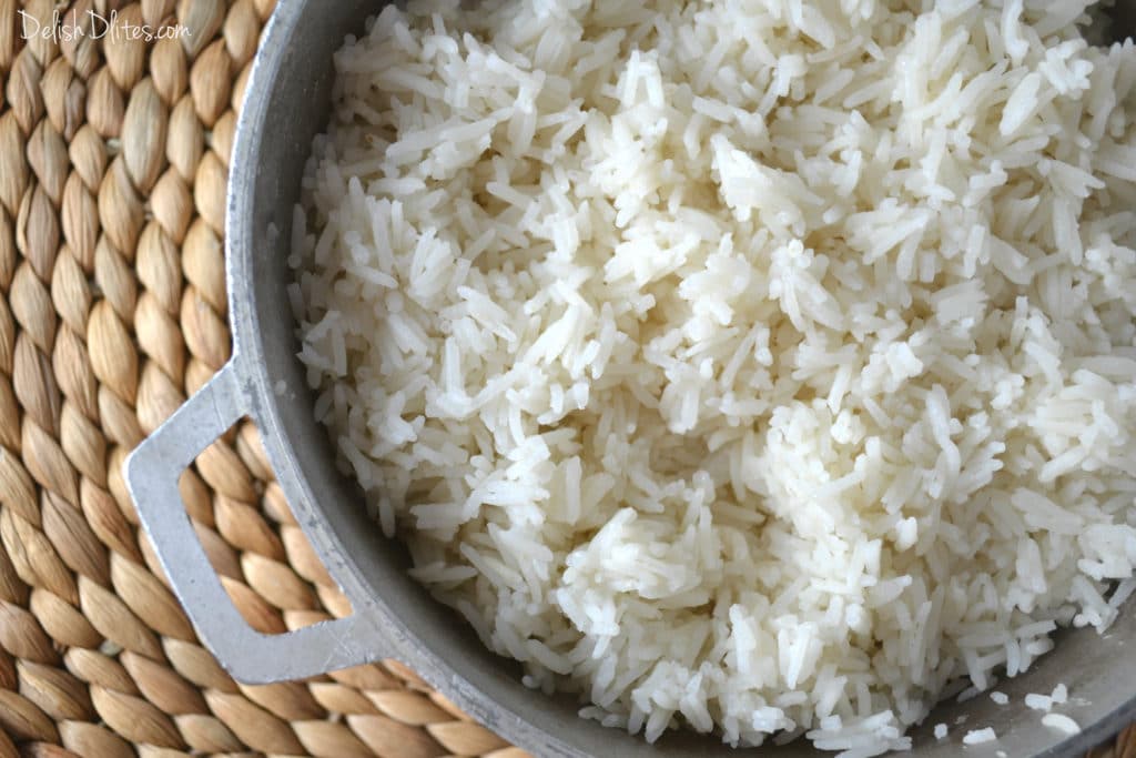 Toasted Almond-Scallion Rice | Delish D'Lites