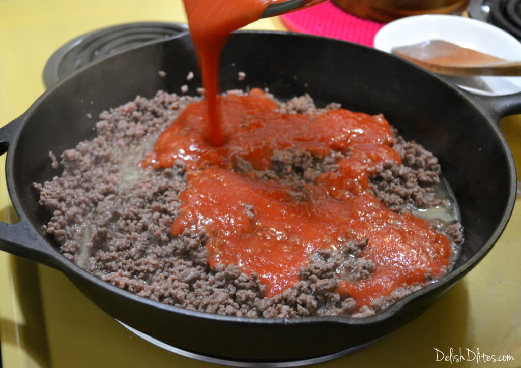 Barilla® Spaghetti with Chipotle Ground Beef and Cotija | Delish D'Lites 