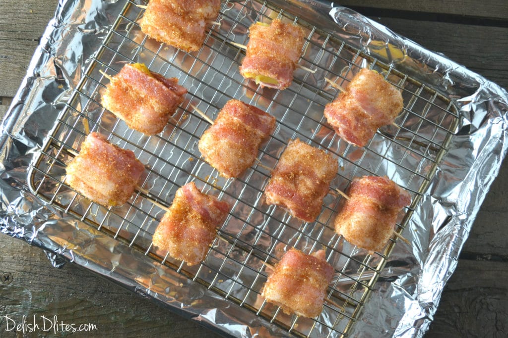 Bacon Wrapped Pineapple Bites | Delish D'Lites