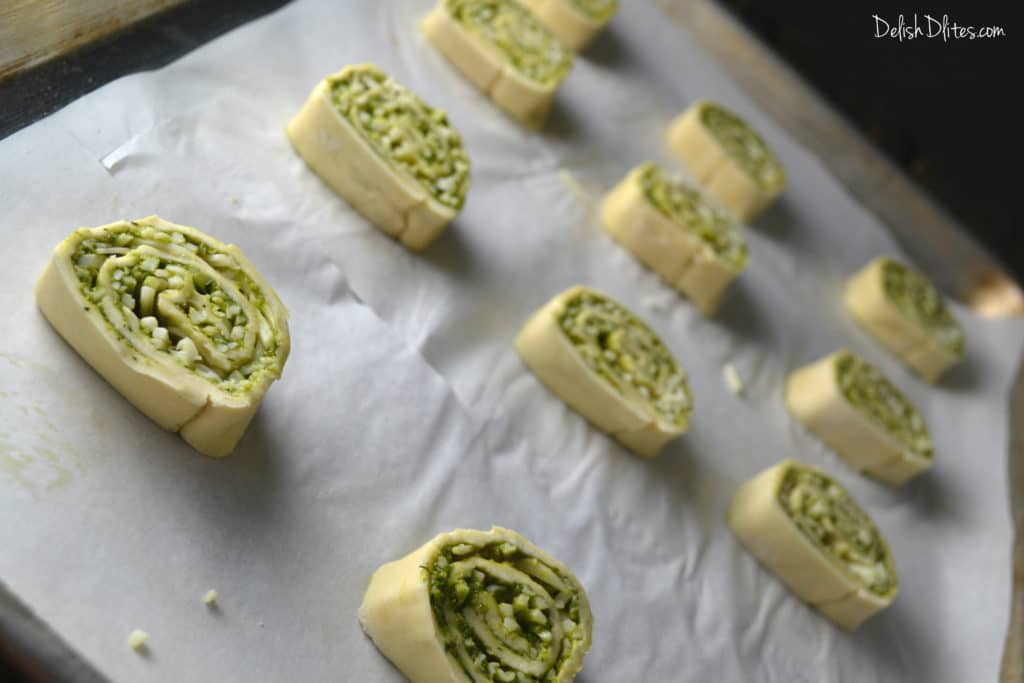 Pesto Puff Pastry Pinwheels | Delish D'Lites