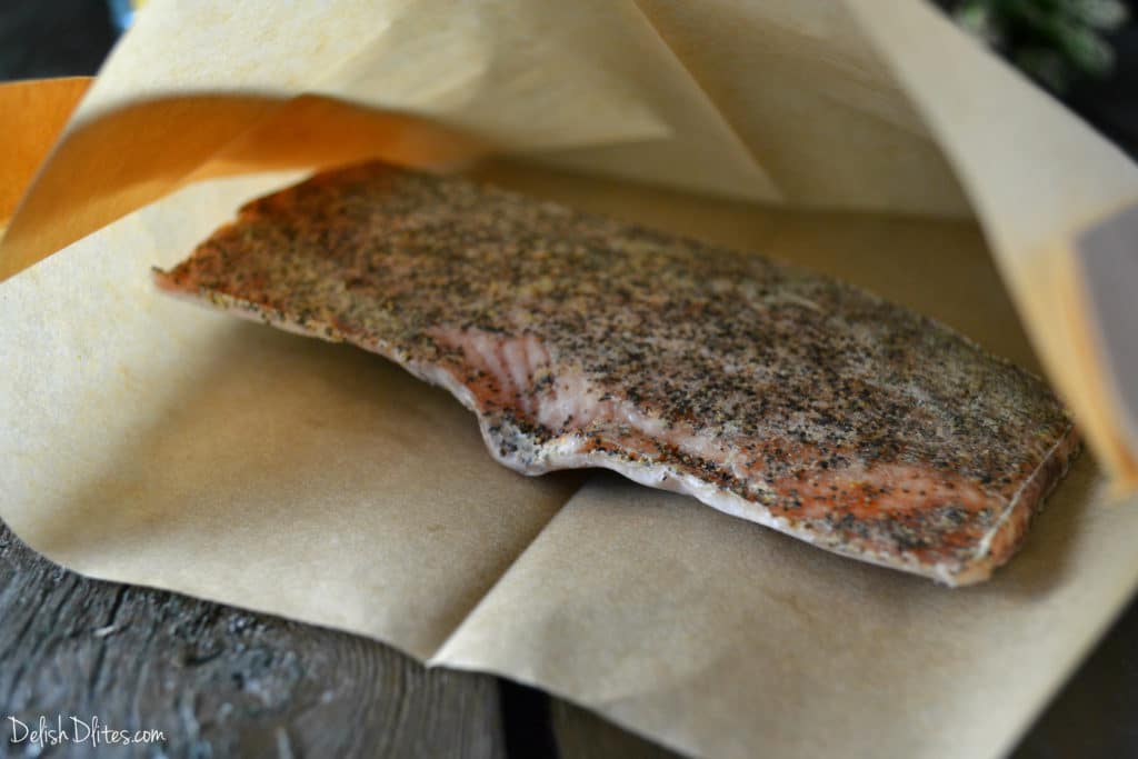 Salmon Asparagus Fettuccine Alfredo | Delish D'Lites