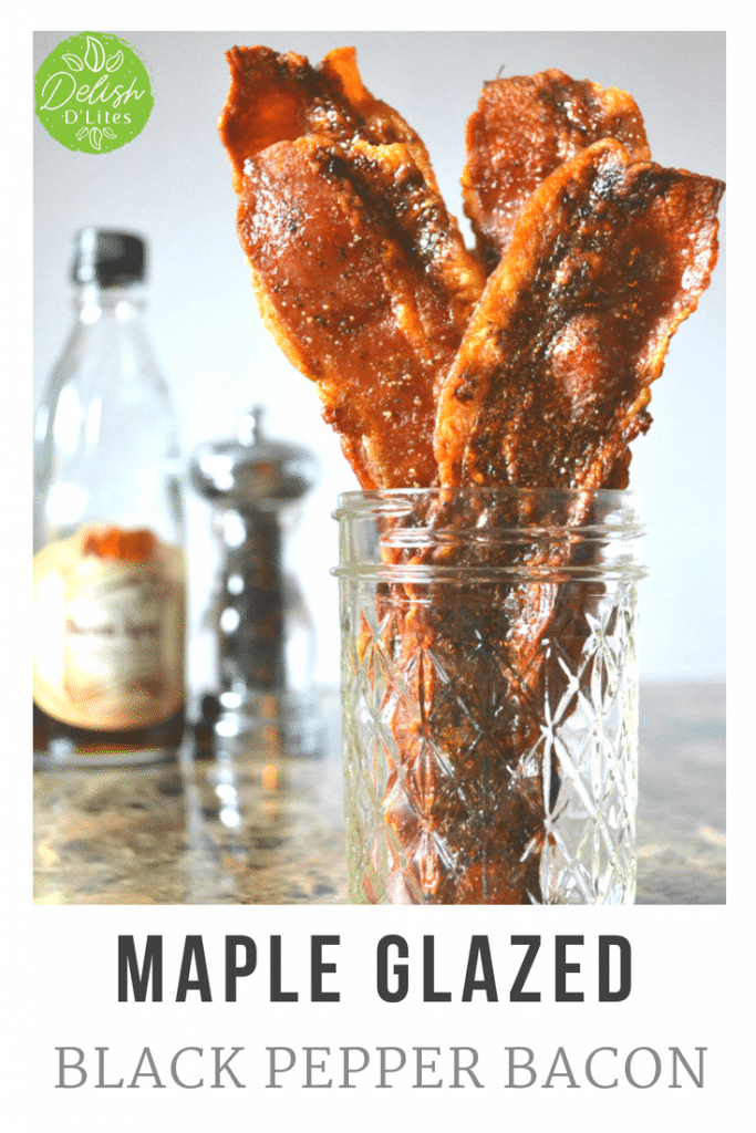Maple Glazed Black Pepper Bacon | Delish D'Lites