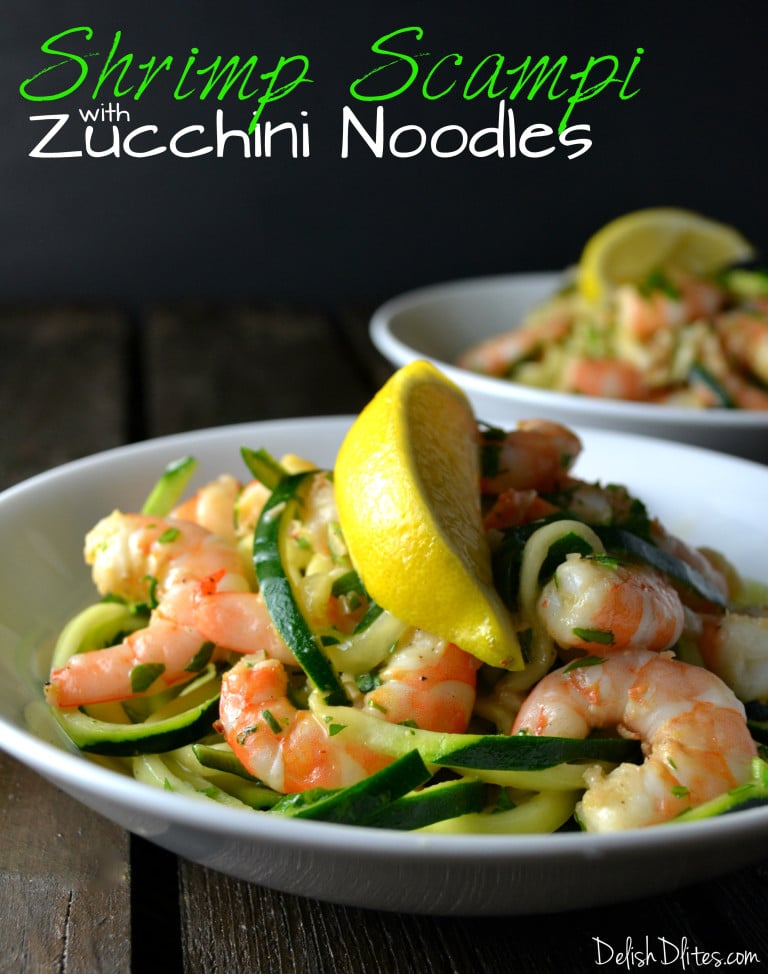 Shrimp Scampi With Zucchini Noodles Delish D Lites