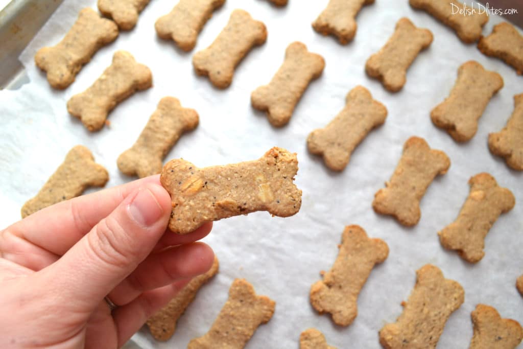 dog treats with oats and peanut butter