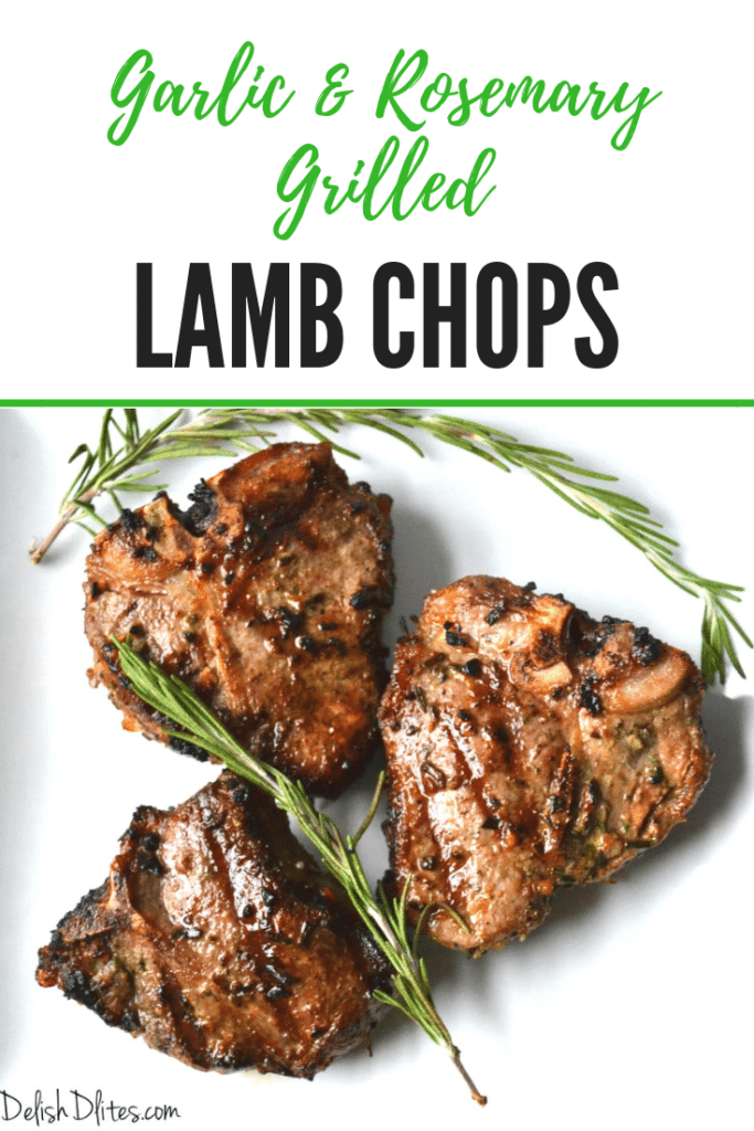 Garlic & Rosemary Grilled Lamb Chops - Delish D'Lites
