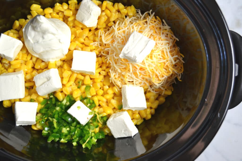 Crockpot Jalapeno Corn Dip (aka Crack Corn Dip) - My Heavenly Recipes