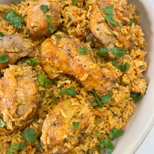 Puerto Rican Arroz Con Pollo (Chicken & Rice) - Delish D'Lites