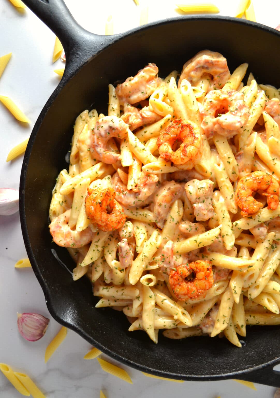 Creamy Cajun Shrimp Pasta - Delish D'Lites